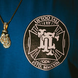 CHOPPER BADGE - NAVY BLUE T-SHIRT - LEGACY SERIES